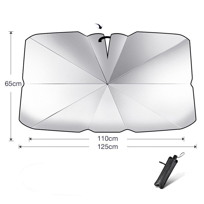 Foldable Car Windshield Sun Shade Umbrella UV Protection Heat ☀️