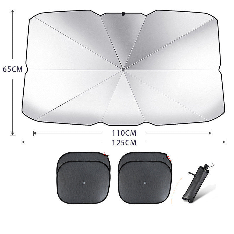 Foldable Car Windshield Sun Shade Umbrella UV Protection Heat ☀️