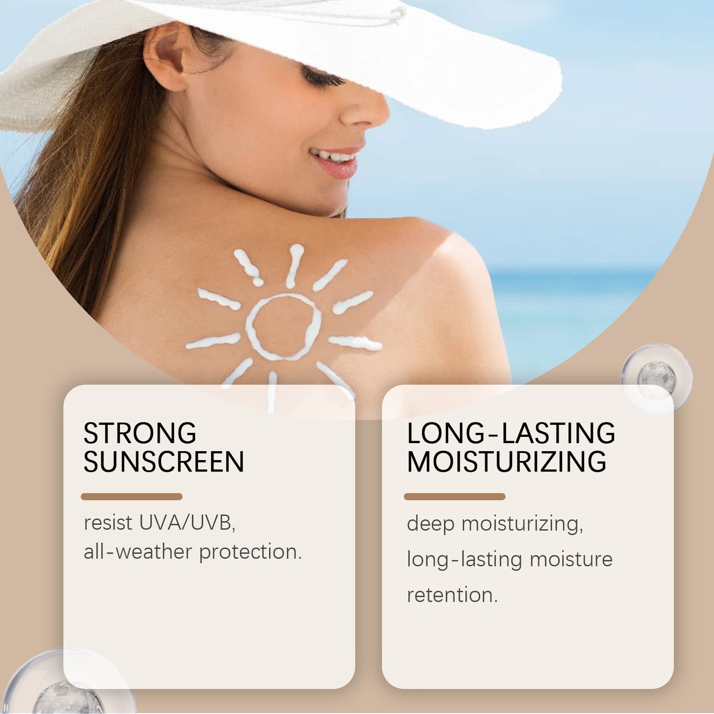 Refreshing Protective Creme & Caring Skin Isolation UV Protection 🏖️