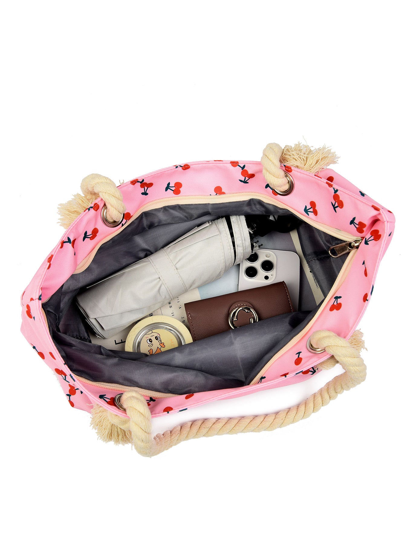 Art Flower Pattern Beach Bag, Waterproof & Sandproof ๐๏ธ