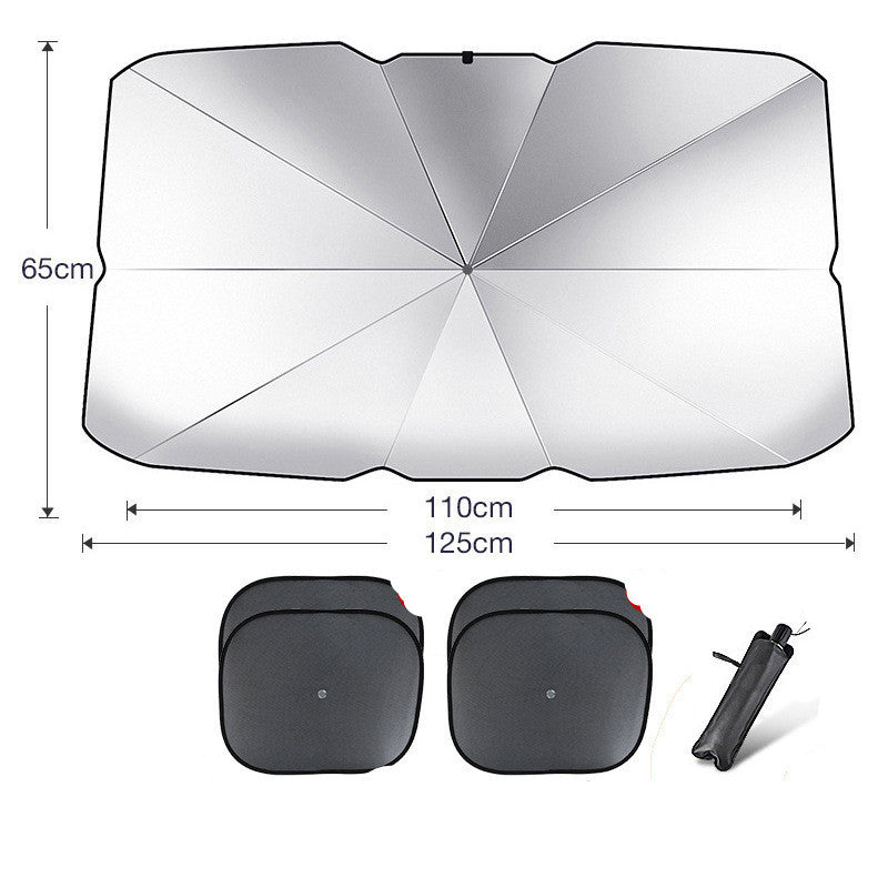 Foldable Car Windshield Sun Shade Umbrella UV Protection Heat ☀️