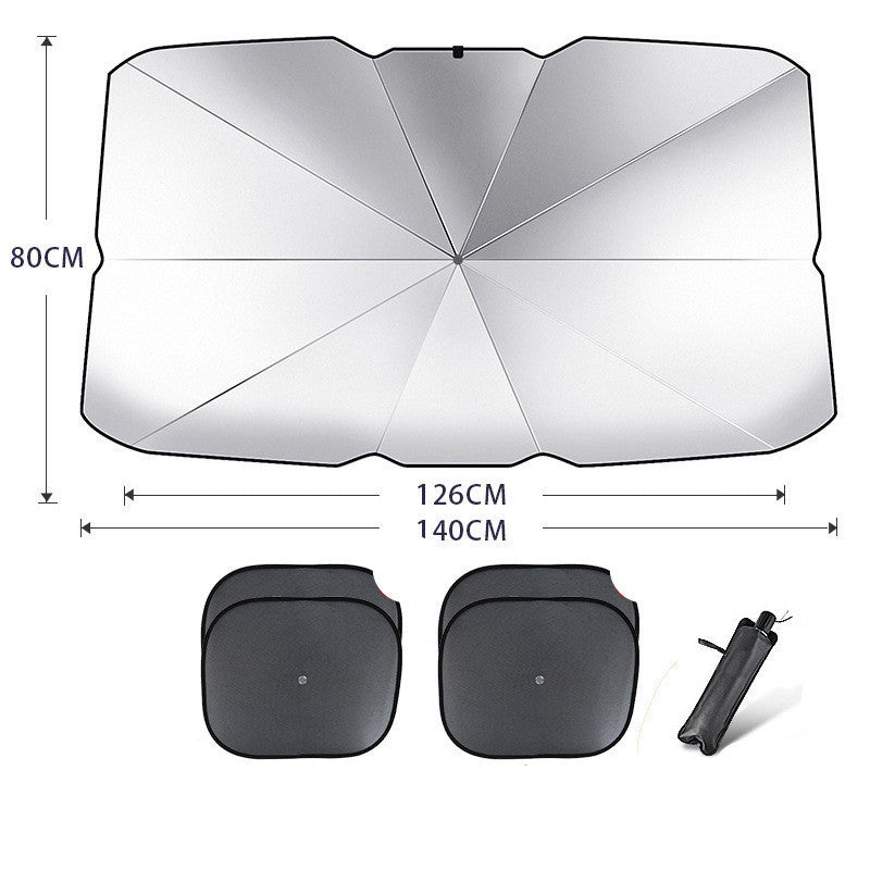 Foldable Car Windshield Sun Shade Umbrella UV Protection Heat ☀️