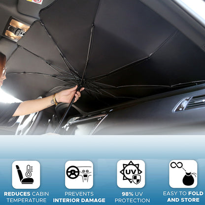 Foldable Car Windshield Sun Shade Umbrella UV Protection Heat  ☀️